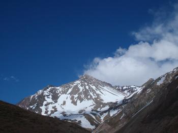 Cerro Puntiagudo en Cajon del Maipo, Metropolitana